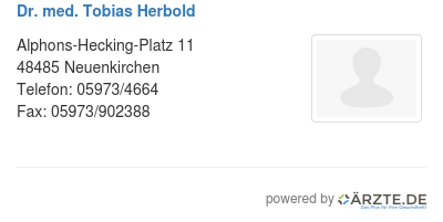 Dr med tobias herbold