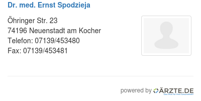 Dr med ernst spodzieja