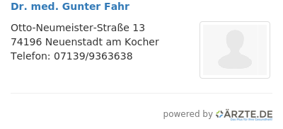 Dr med gunter fahr 662667