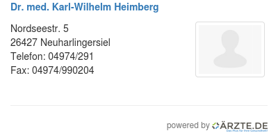 Dr med karl wilhelm heimberg