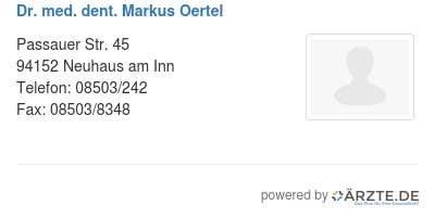 Dr med dent markus oertel