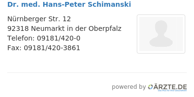 Dr med hans peter schimanski
