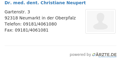 Dr med dent christiane neupert 665843