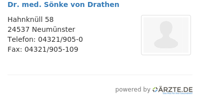 Dr med soenke von drathen
