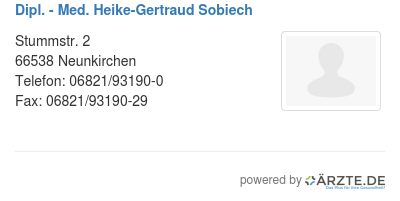 Dipl med heike gertraud sobiech