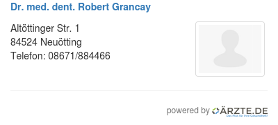 Dr med dent robert grancay