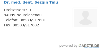 Dr med dent sezgin talu