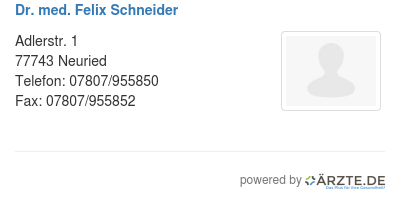 Dr med felix schneider 570359