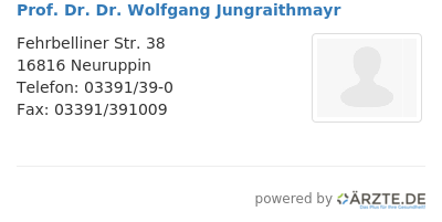 Prof dr dr wolfgang jungraithmayr