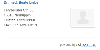 Dr med beate liebe