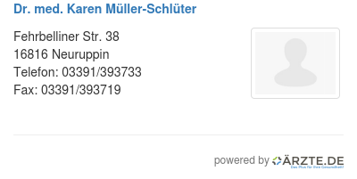 Dr med karen mueller schlueter