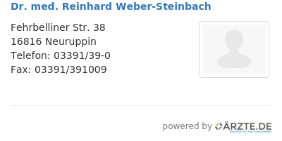 Dr med reinhard weber steinbach