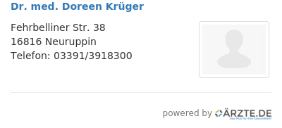 Dr med doreen krueger
