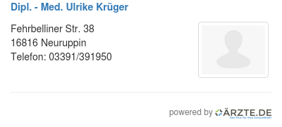 Dipl med ulrike krueger