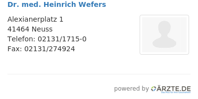 Dr med heinrich wefers 553792