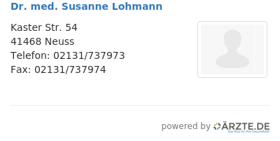 Dr med susanne lohmann