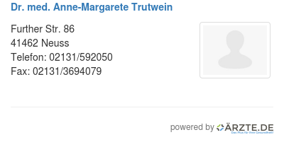 Dr med anne margarete trutwein