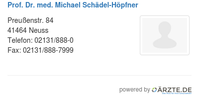 Prof dr med michael schaedel hoepfner