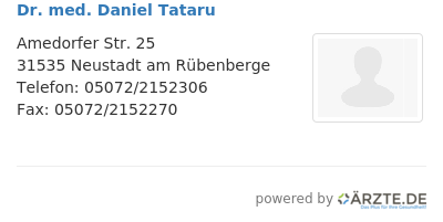 Dr med daniel tataru