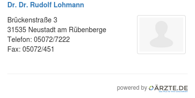 Dr dr rudolf lohmann