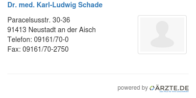 Dr med karl ludwig schade
