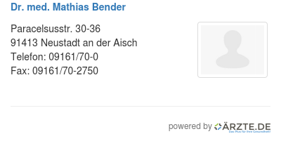 Dr med mathias bender 519332