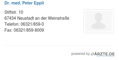 Dr med peter eppli