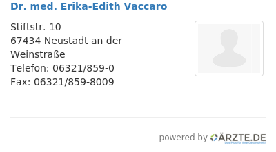 Dr med erika edith vaccaro
