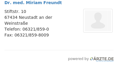 Dr med miriam freundt