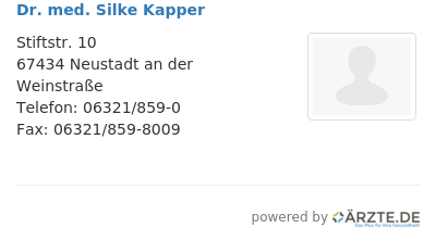 Dr med silke kapper