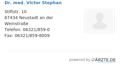 Dr med victor stephan
