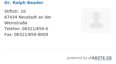 Dr ralph baader
