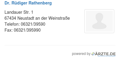 Dr ruediger rathenberg