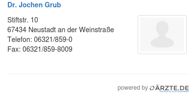 Dr jochen grub