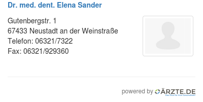 Dr med dent elena sander 578348
