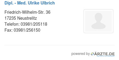Dipl med ulrike ulbrich