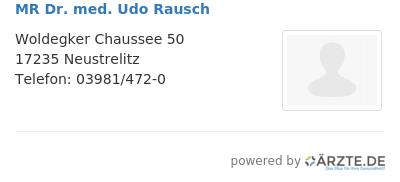 Mr dr med udo rausch