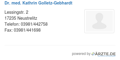 Dr med kathrin golletz gebhardt