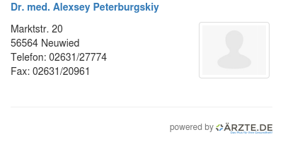 Dr med alexsey peterburgskiy