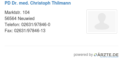 Pd dr med christoph thilmann