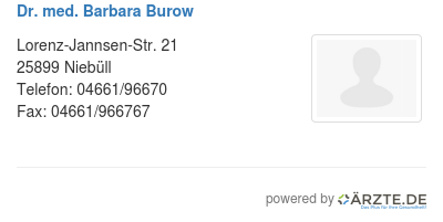 Dr med barbara burow