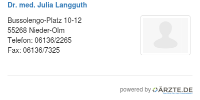 Dr med julia langguth