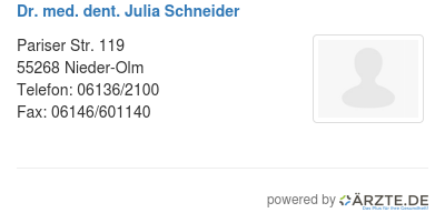 Dr med dent julia schneider 524833