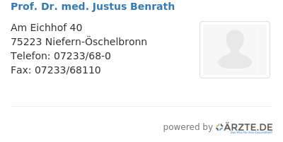 Prof dr med justus benrath