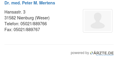 Dr med peter m mertens