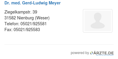 Dr med gerd ludwig meyer