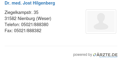 Dr med jost hilgenberg