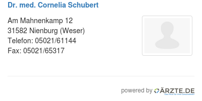 Dr med cornelia schubert