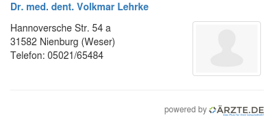 Dr med dent volkmar lehrke