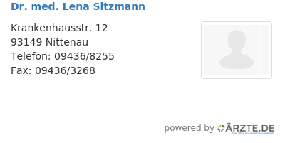 Dr med lena sitzmann
